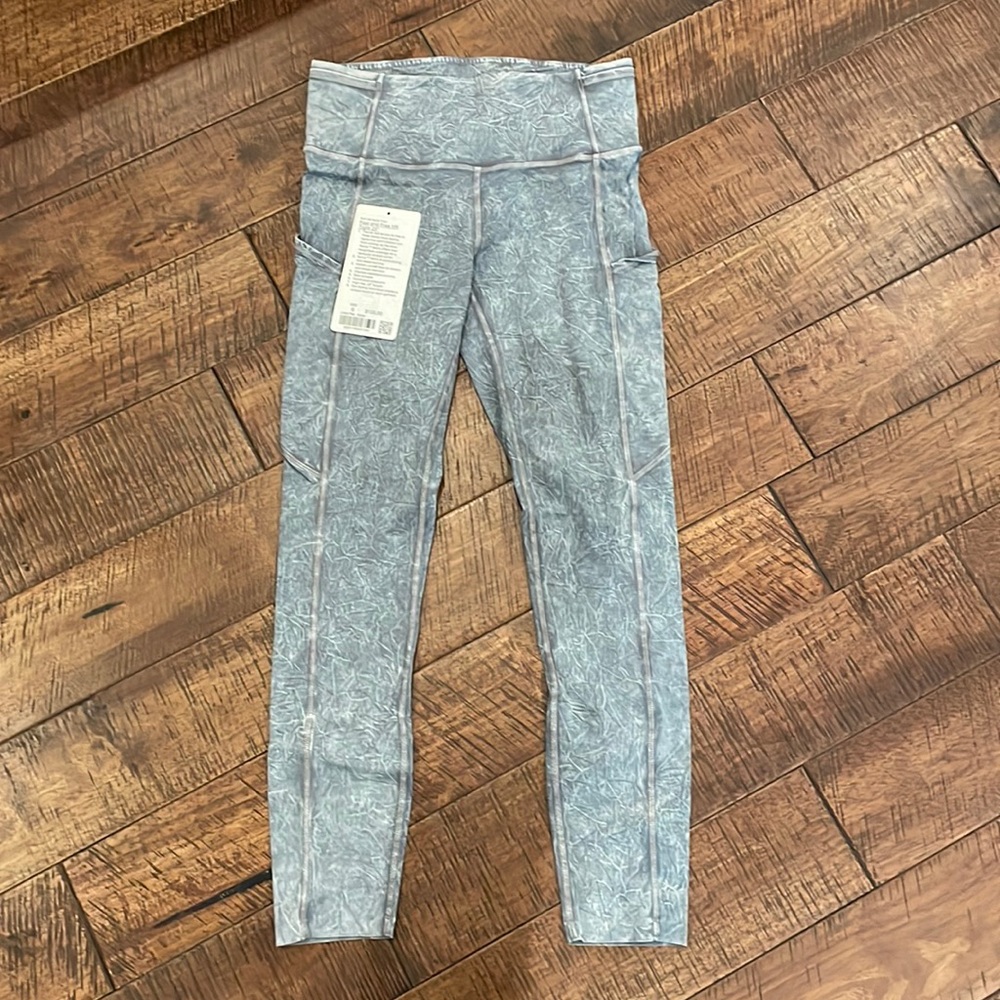 Lululemon Fast & Free garment dyed leggings.
